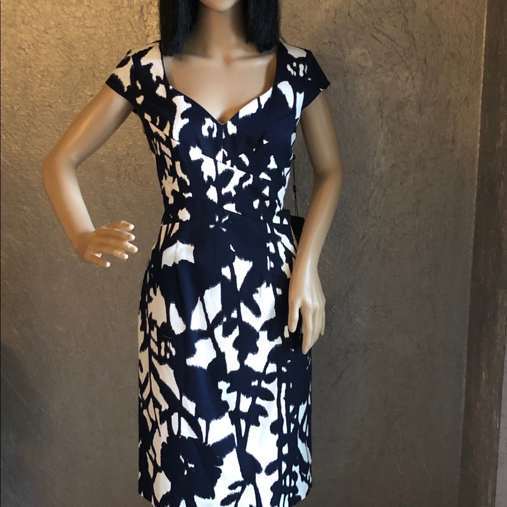 Adrianna Papel navy and white dress, 6